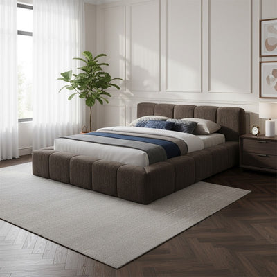 Royal | Wood Chanel Horizon Comfort Bed in Brown - Al Rugaib Furniture