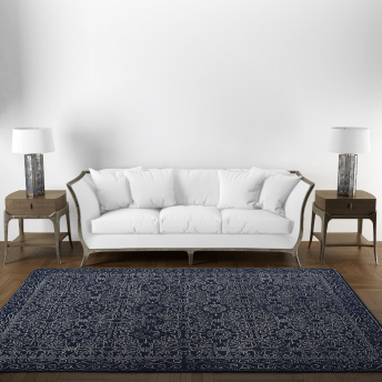 Ruda Blue and White Rug - 300 x 400 cm