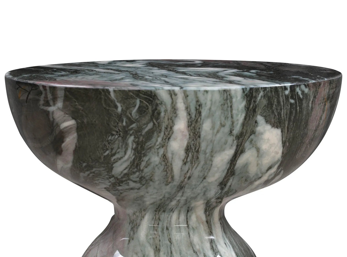 Rue Grey and Blush Marble Side Table Accent & End Tables| TOV