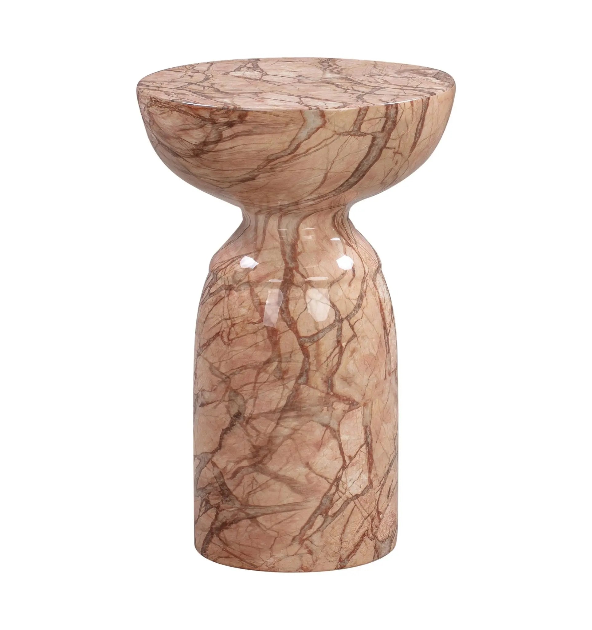 Rue Sunset Marble Side Table Accent & End Tables| TOV