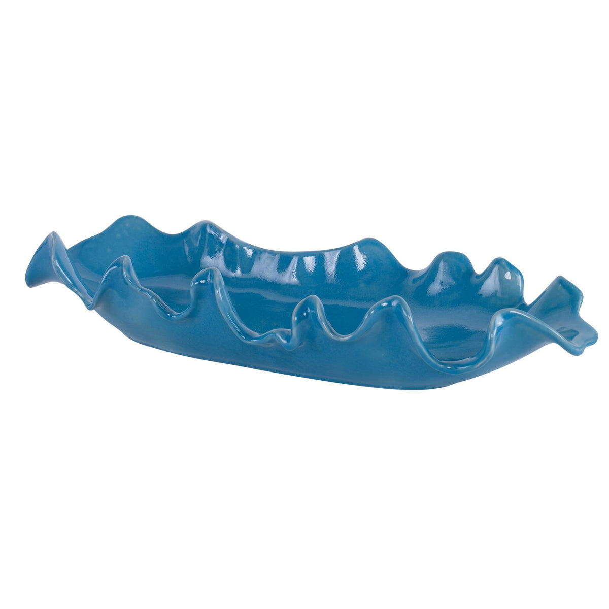 Ruffled Feathers Bowl, Blue Table Decors| Uttermost