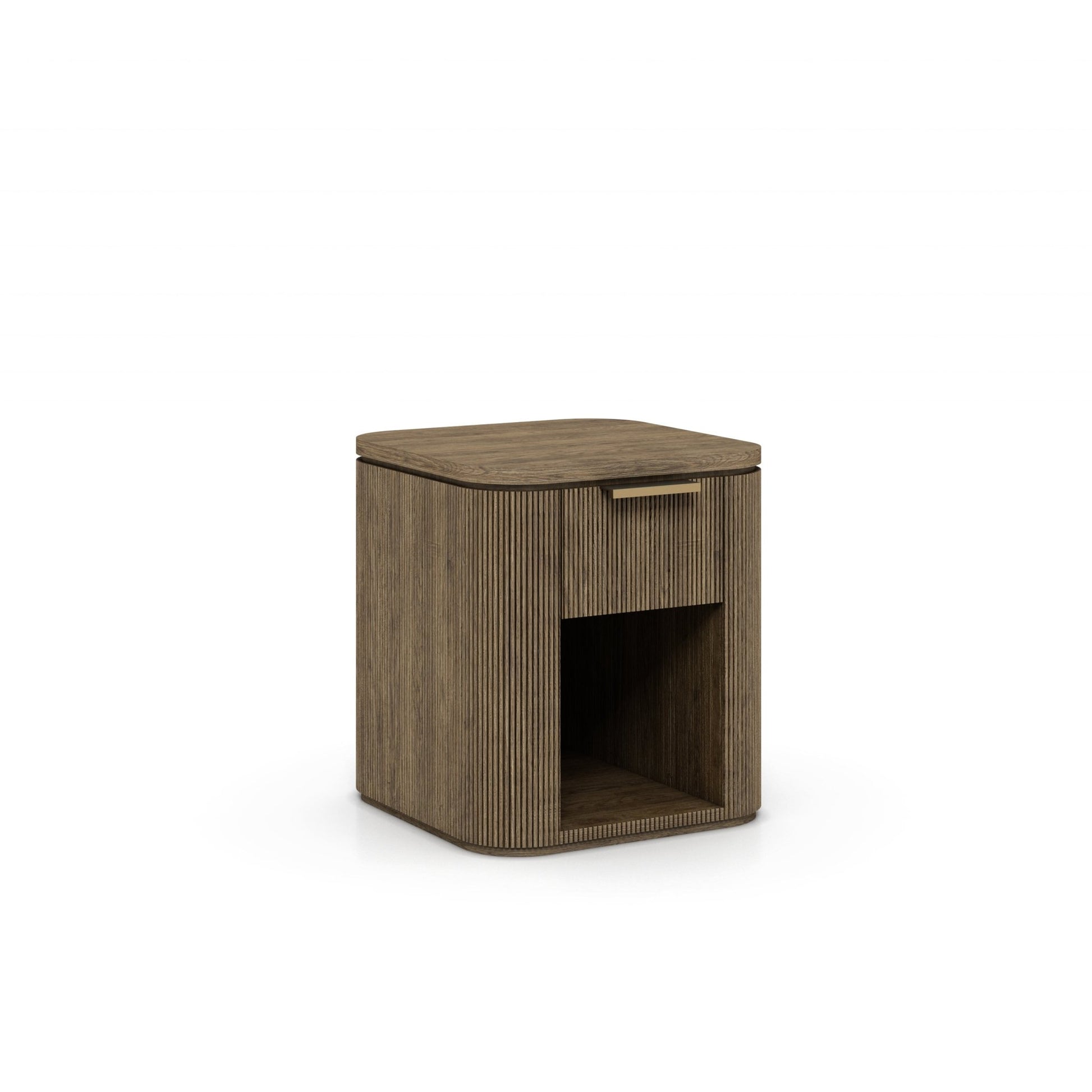 Rustic Haven Brown Oak One Drawer Nightstand Nightstands| Roots Furniture