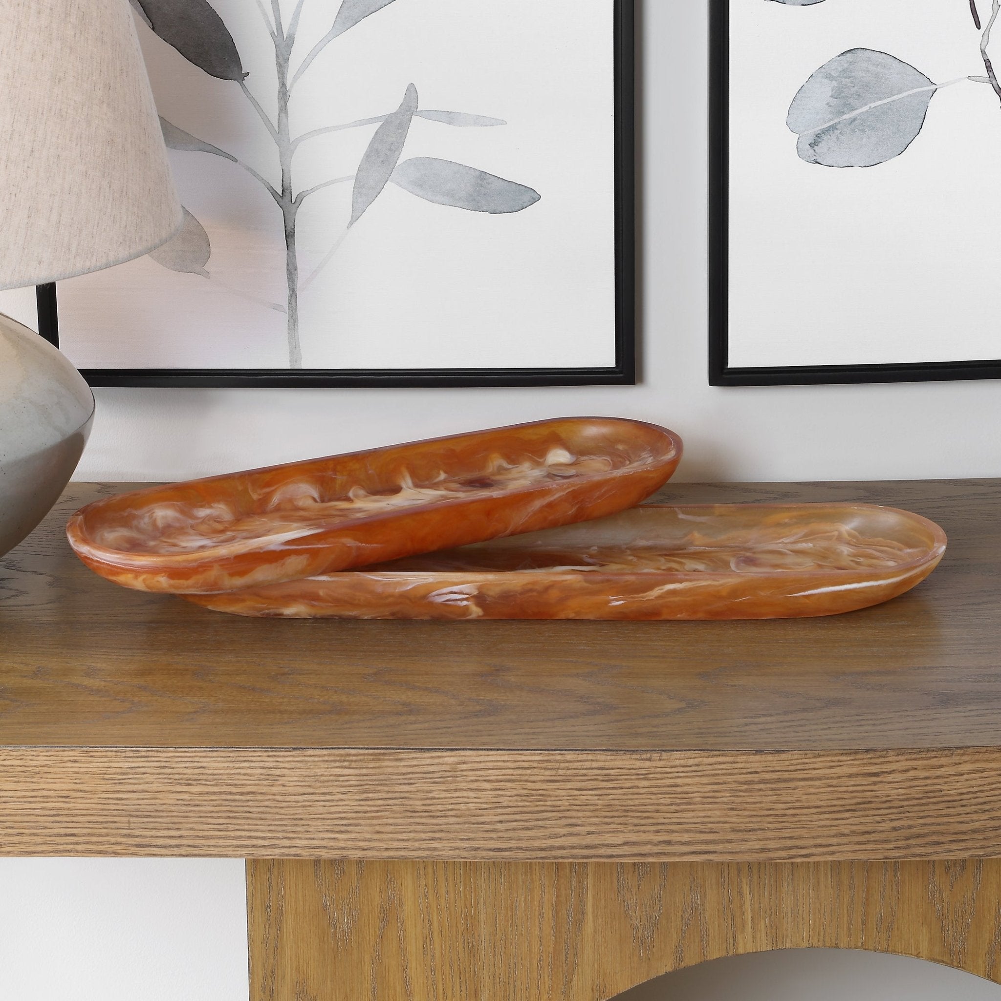 Rustic Horizon Tray S/2 Tray| Uttermost
