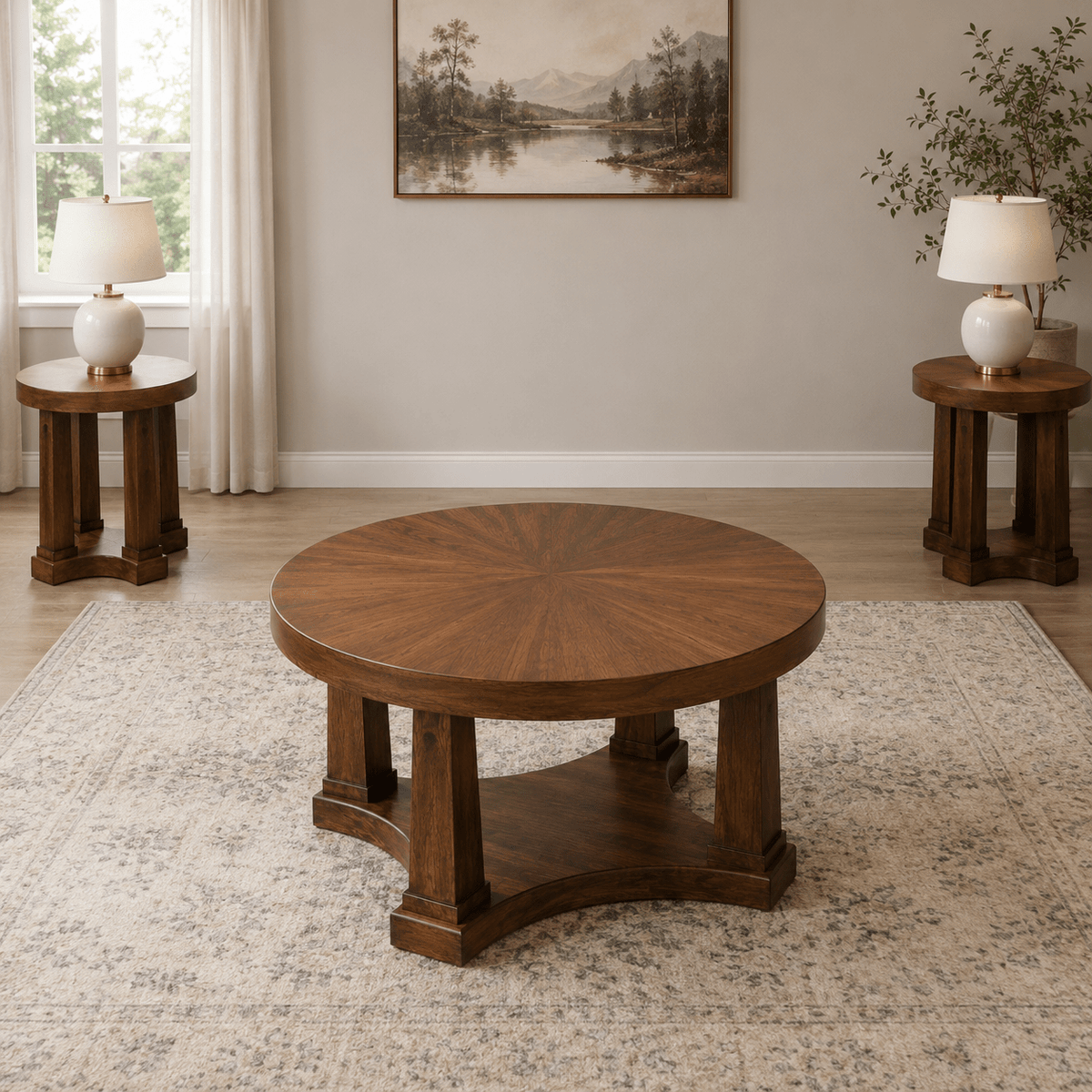 Rustic Plains Table Set Table Sets| Ashley Homestore
