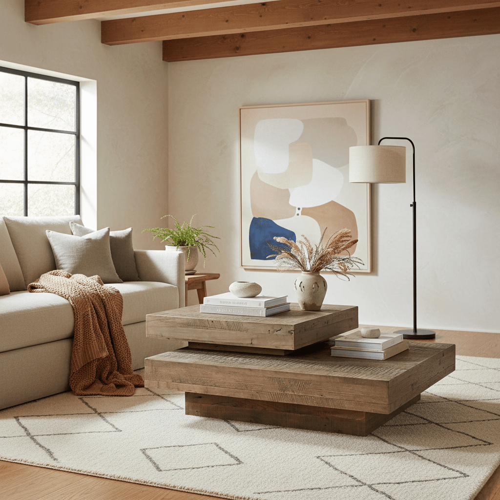 Rustic Planes Modern Coffee Table Coffee Tables| Uttermost