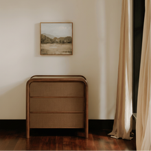 RYE 3 DRAWER NIGHTSTAND WARM BROWN