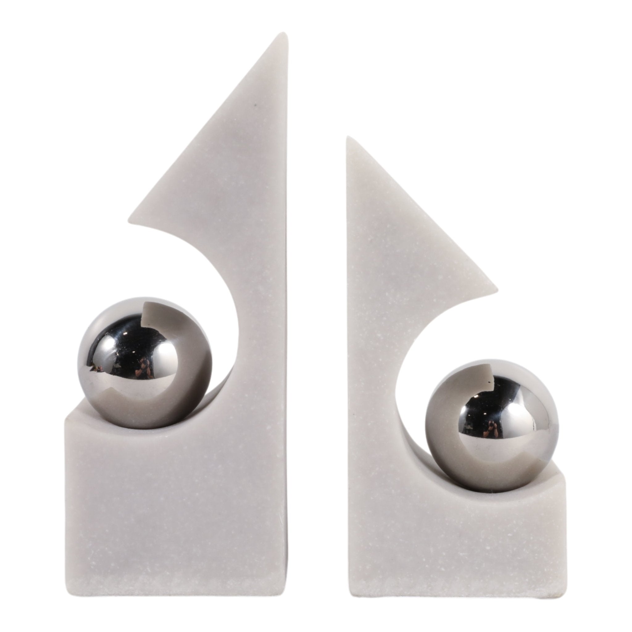 S/2 10" Addyston Quartz Resin Bookends Table Decors| Sagebrook Home