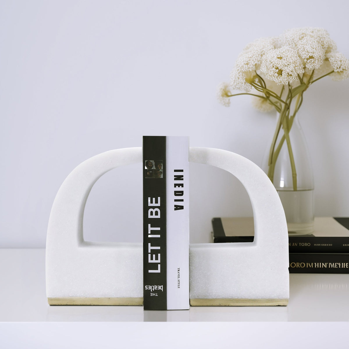 S/2 10" QUOTE BOOKENDS, WHITE Table Decors| Sagebrook Home