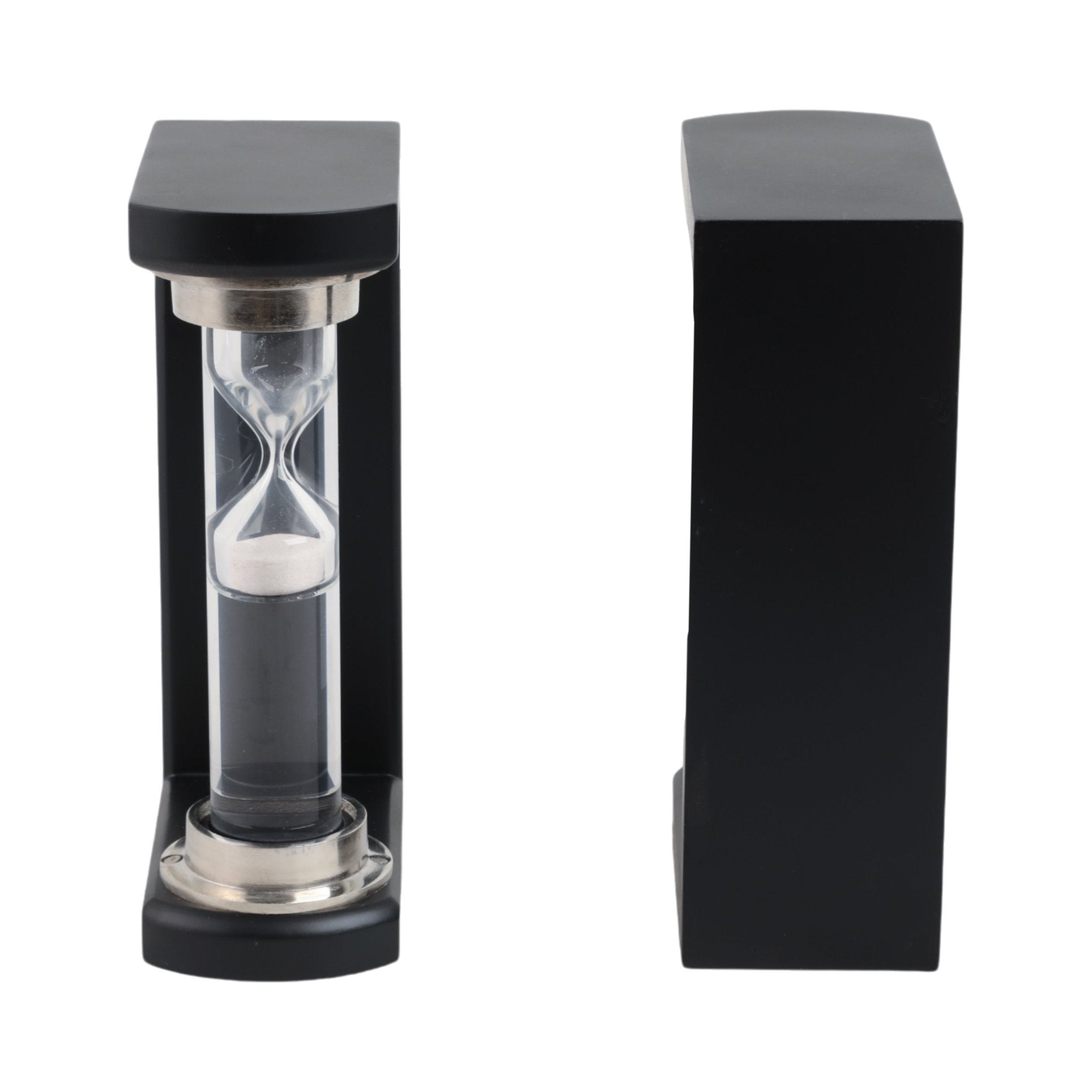 S/2 10" Raven Small Hourglass Bookends Table Decors| Sagebrook Home