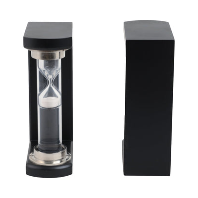 S/2 10" Raven Small Hourglass Bookends - Al Rugaib Furniture