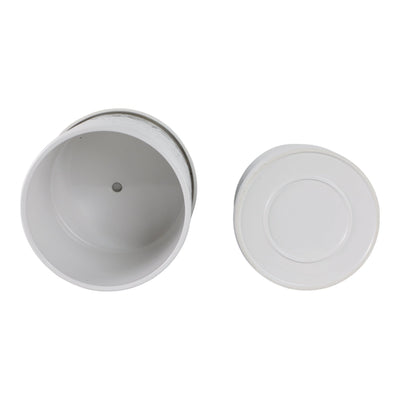 S/2 10/12" Daisy Flower Planter, White - Al Rugaib Furniture