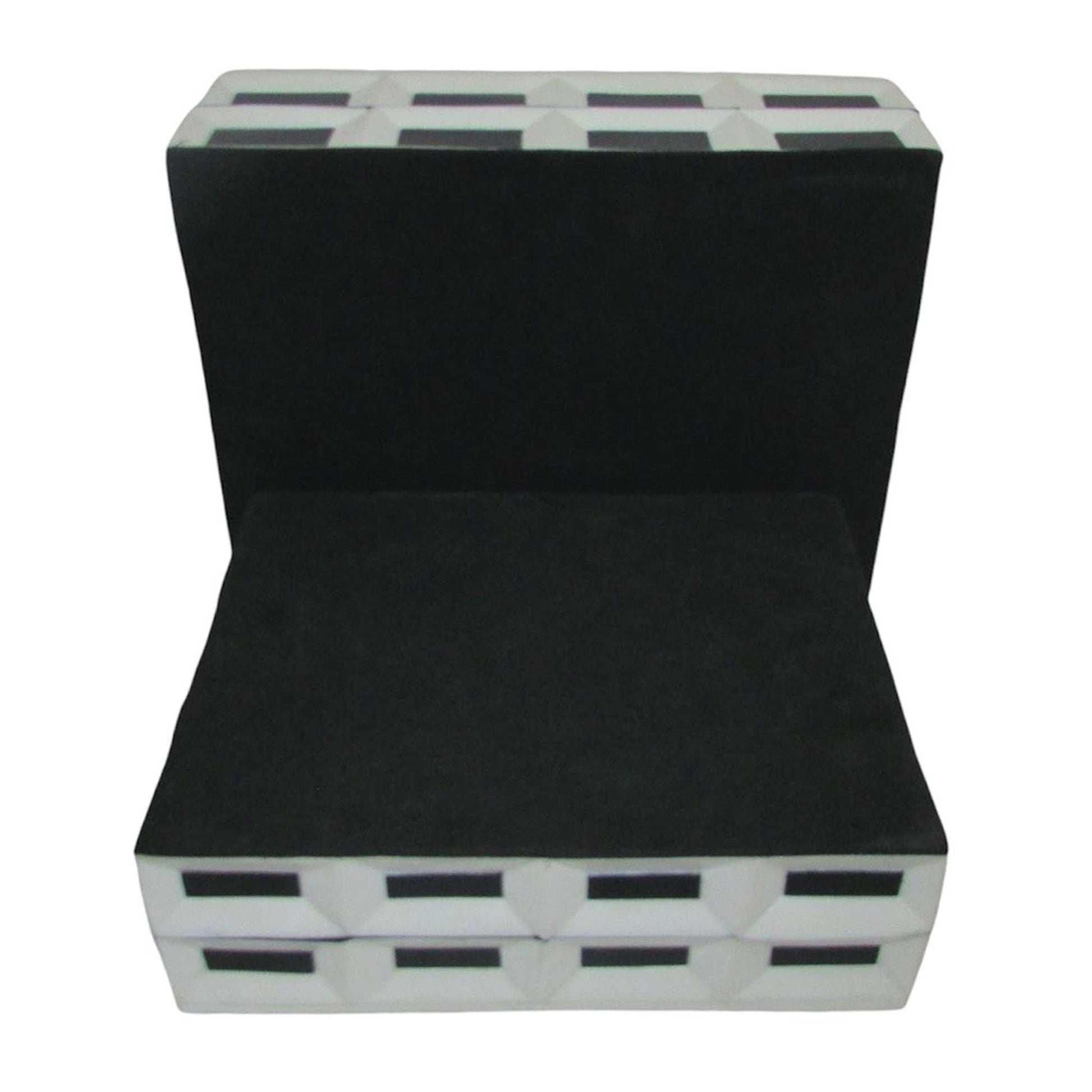 S/2 10/12" Hulette Blk & White Boxes Table Decors| Sagebrook Home