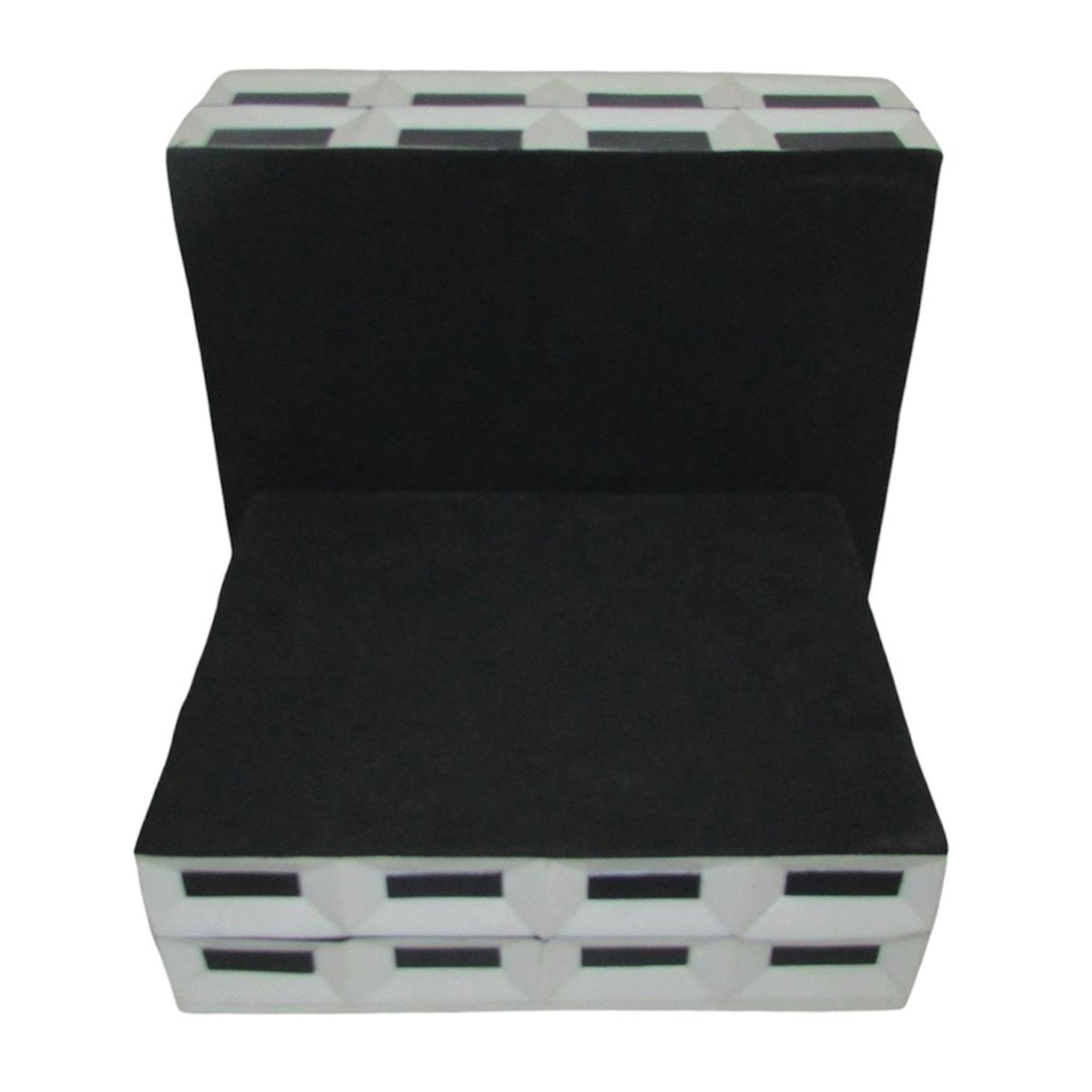S/2 10/12" Hulette Blk & White Boxes Table Decors| Sagebrook Home