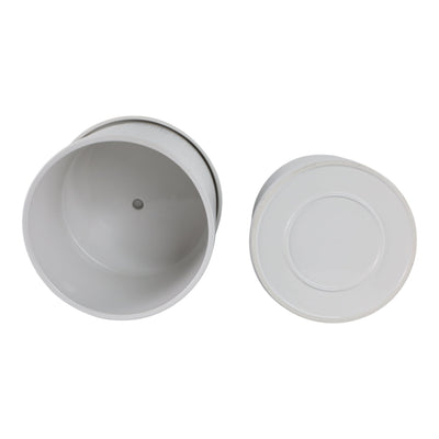 S/2 10/12" Modern Planter, White - Al Rugaib Furniture