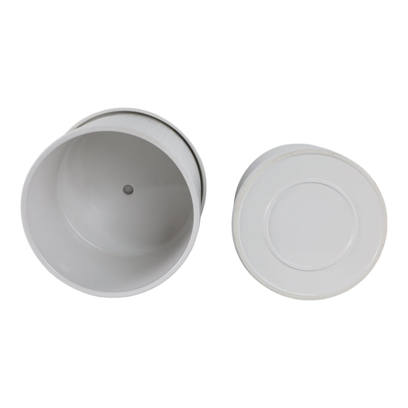 S/2 10/12" Modern Planter, White - Al Rugaib Furniture