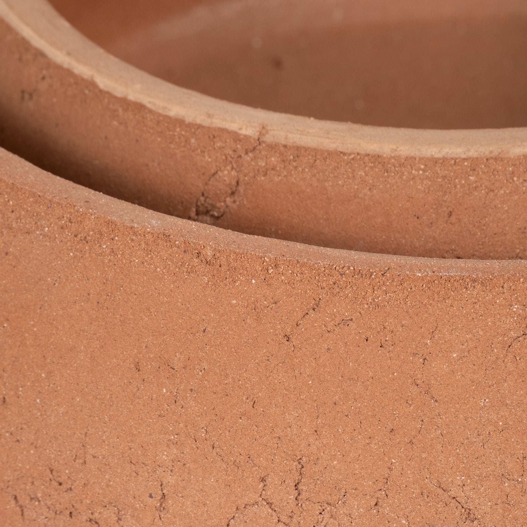 S/2 10/14" Terracotta Bowls, Natural Table Decors| Sagebrook Home