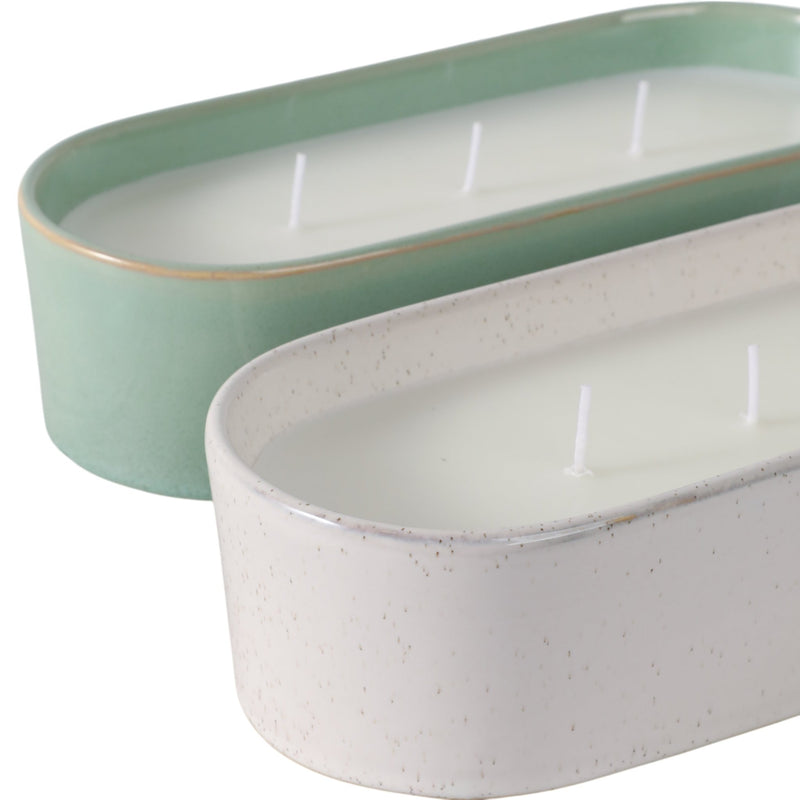 S/2 10x4" 19 Oz Grapefruit&ginger Oval Cndle,multi - Al Rugaib Furniture