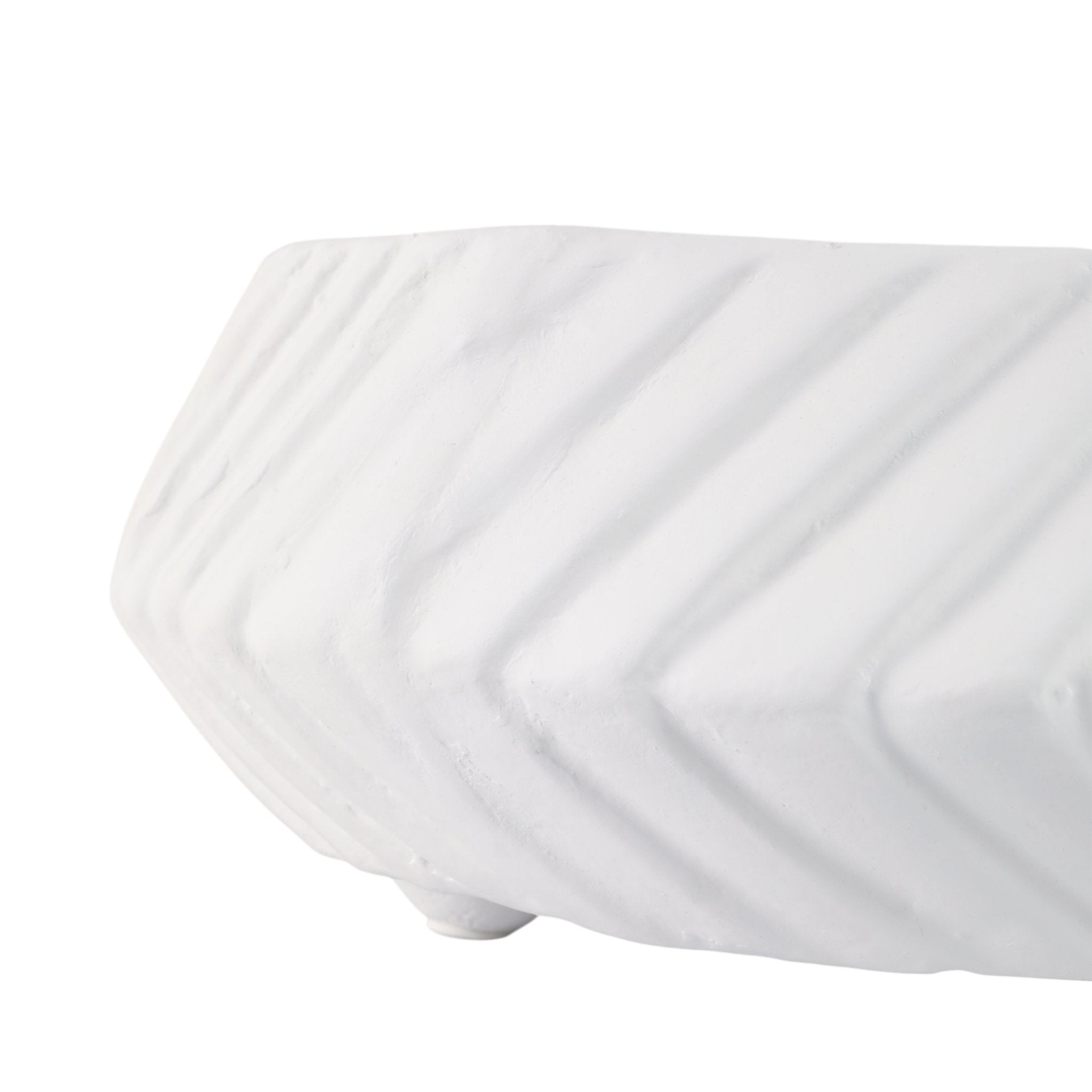 S/2 11/15" TAPERED ECOMIX BOWLS WITH LINES, WHITE Table Decors| Sagebrook Home