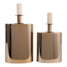 S/2 12/14" CASTALIA GOLD METAL BOTTLES