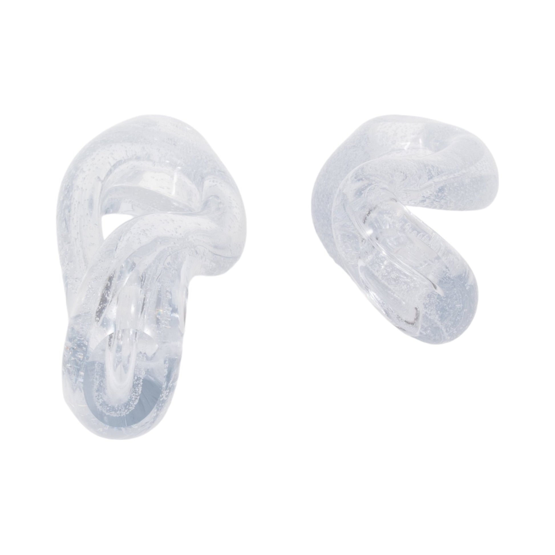 S/2 12/17" Celestine Glass Sculptures, Clear Table Decors| Sagebrook Home