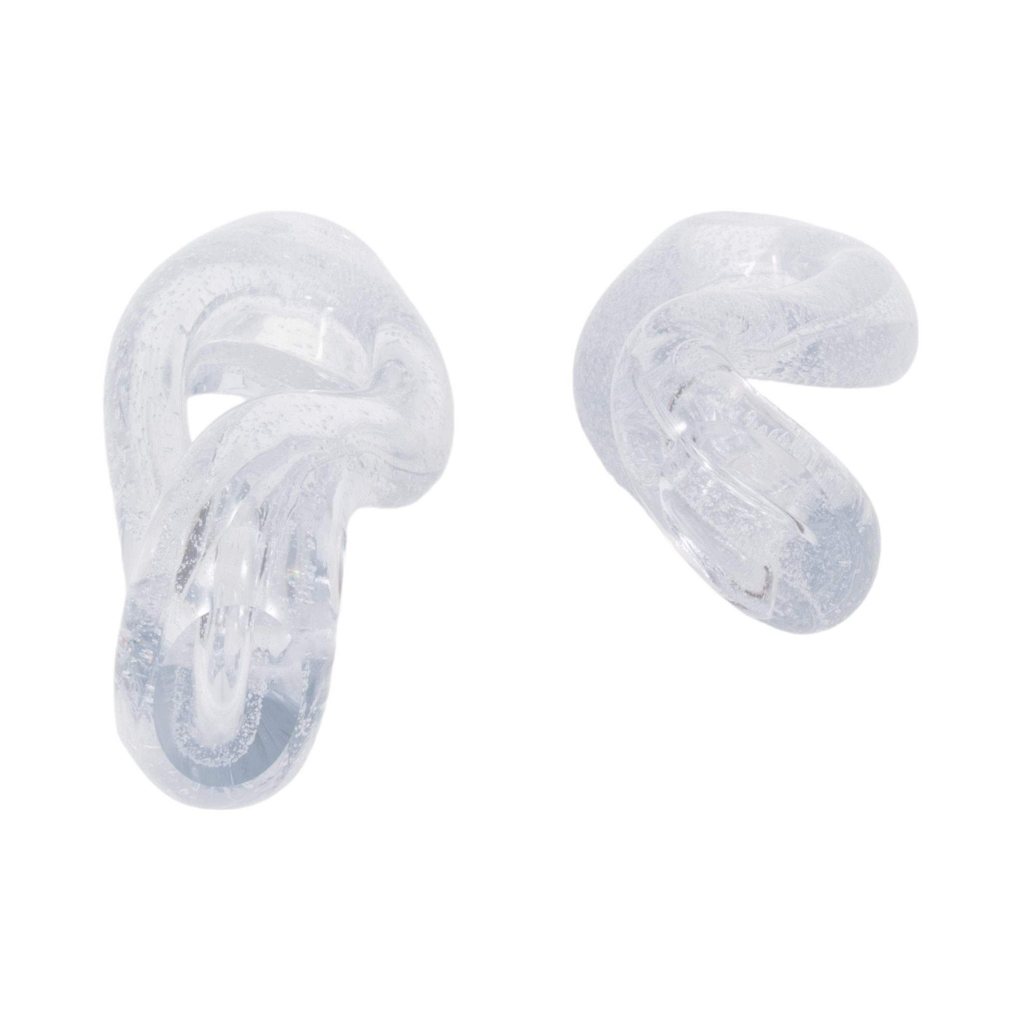 S/2 12/17" Celestine Glass Sculptures, Clear Table Decors| Sagebrook Home