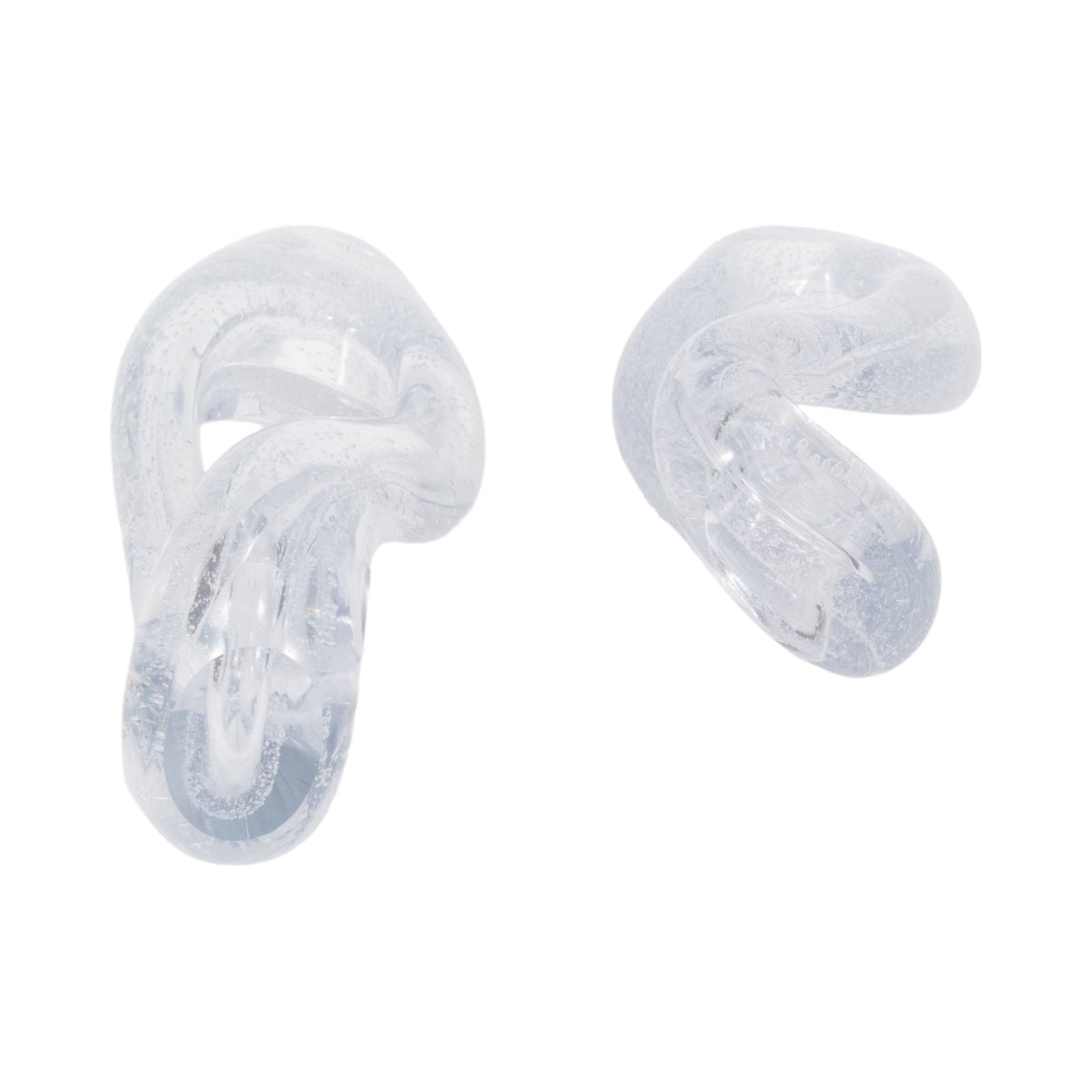S/2 12/17" Celestine Glass Sculptures, Clear Table Decors| Sagebrook Home