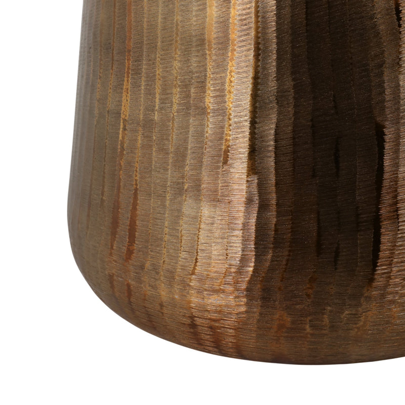 S/2 12/17" Kent Antique Bronze Planters - Al Rugaib Furniture