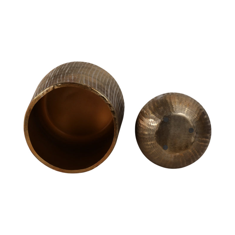 S/2 12/17" Kent Antique Bronze Planters - Al Rugaib Furniture