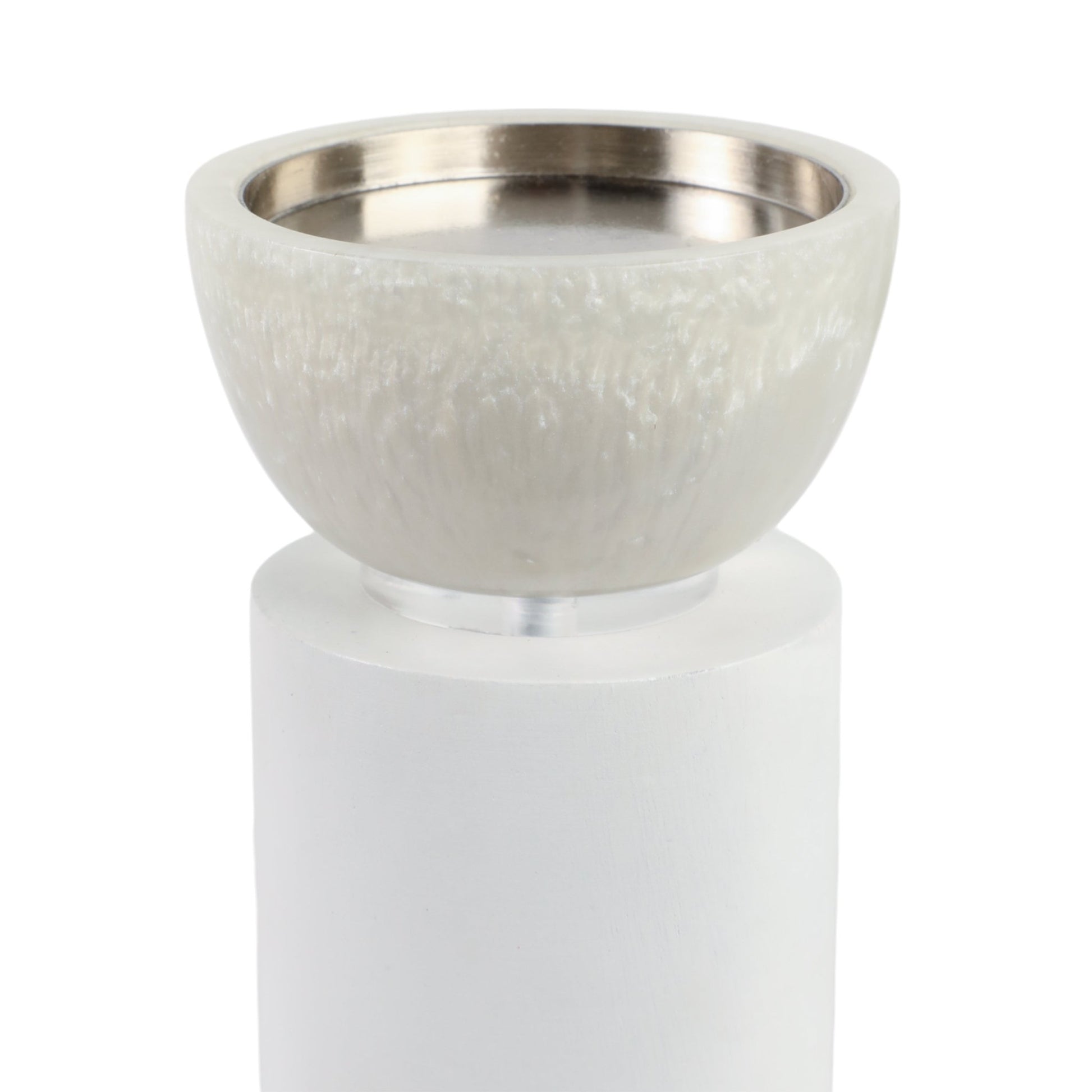 S/2 13/11" Colchester Wood And Mica Resin Candle H Candle Holders| Sagebrook Home