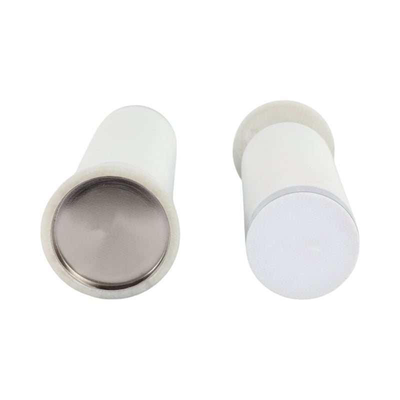 S/2 13/11" Colchester Wood And Mica Resin Candle H - Al Rugaib Furniture