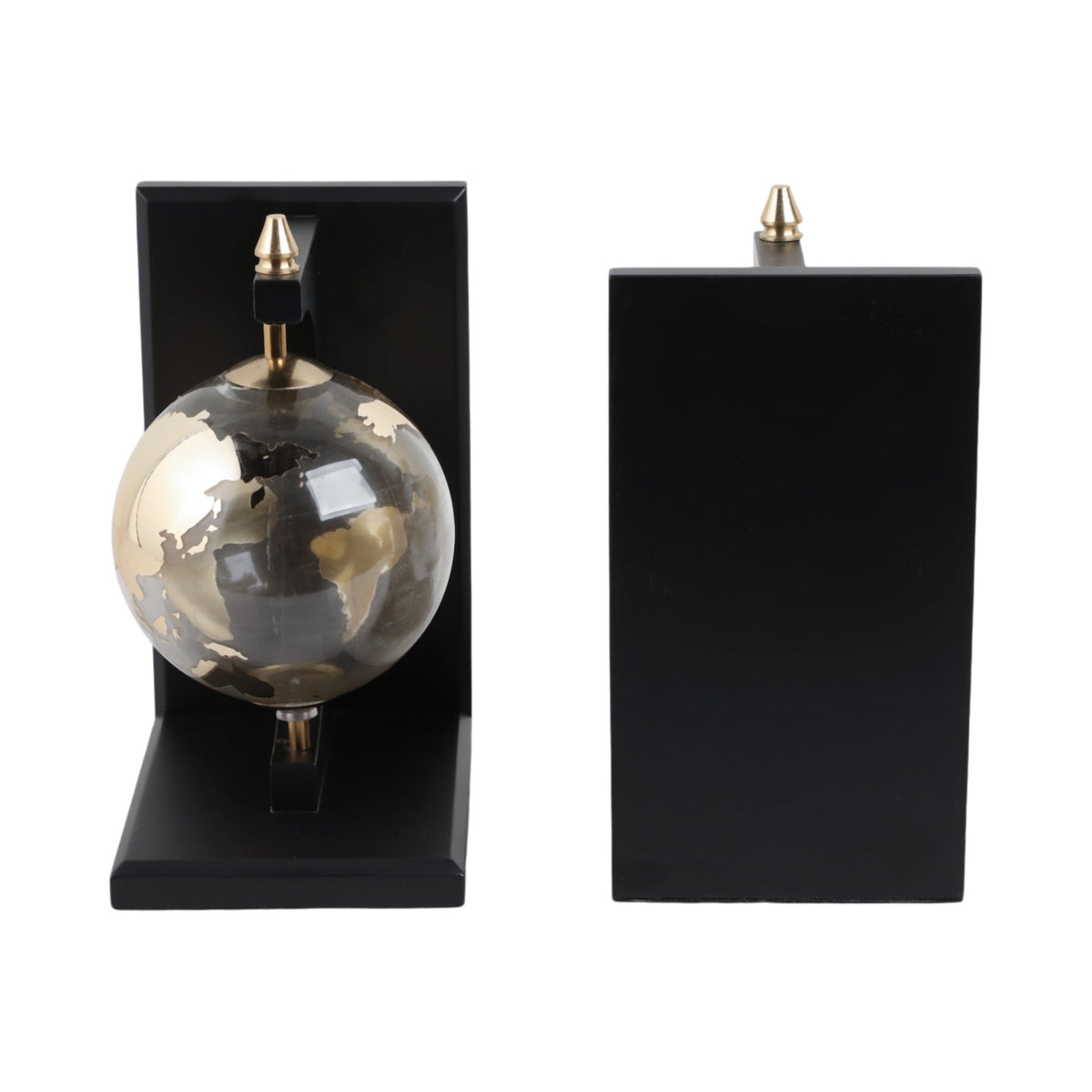 S/2 14" Bardot Glass Globe Bookends Table Decors| Sagebrook Home