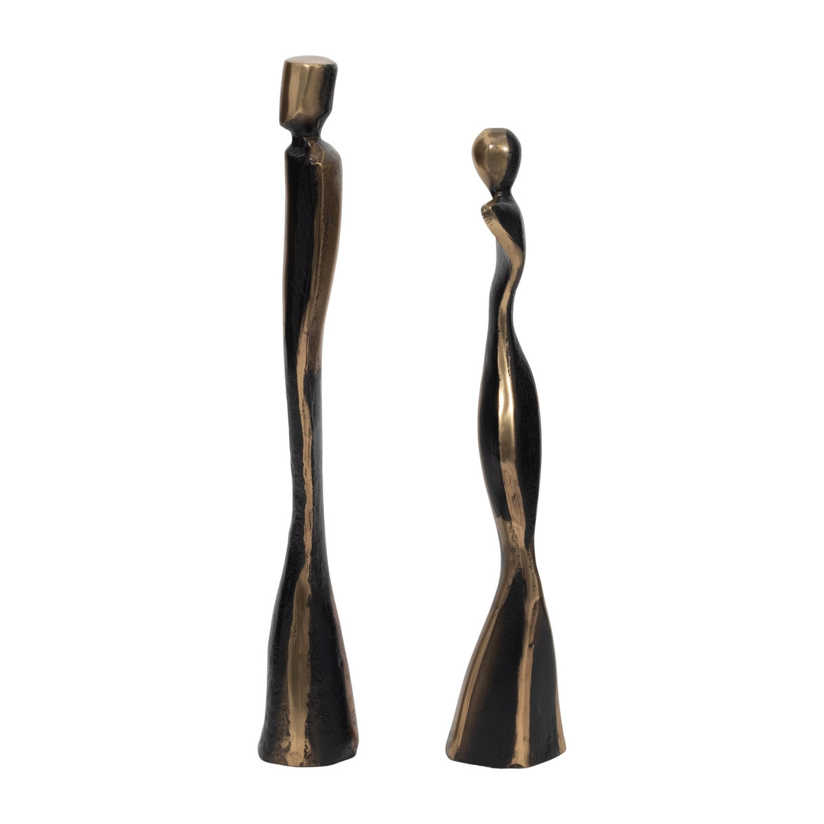 S/2 14/16" Torren Couple Statuary, Bronze Table Decors| Sagebrook Home