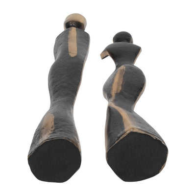S/2 14/16" Torren Couple Statuary, Bronze - Al Rugaib Furniture