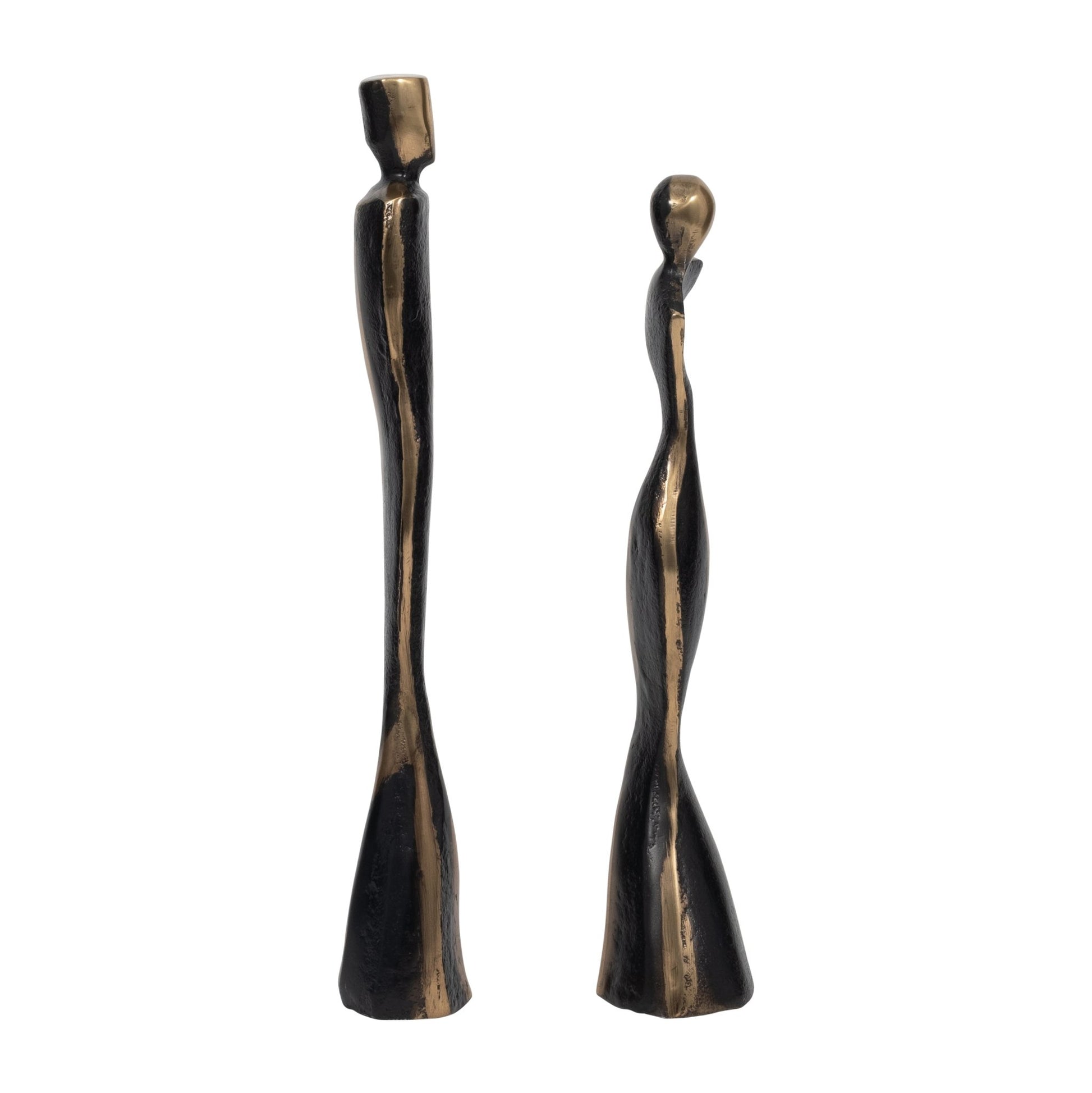 S/2 14/16" Torren Couple Statuary, Bronze Table Decors| Sagebrook Home