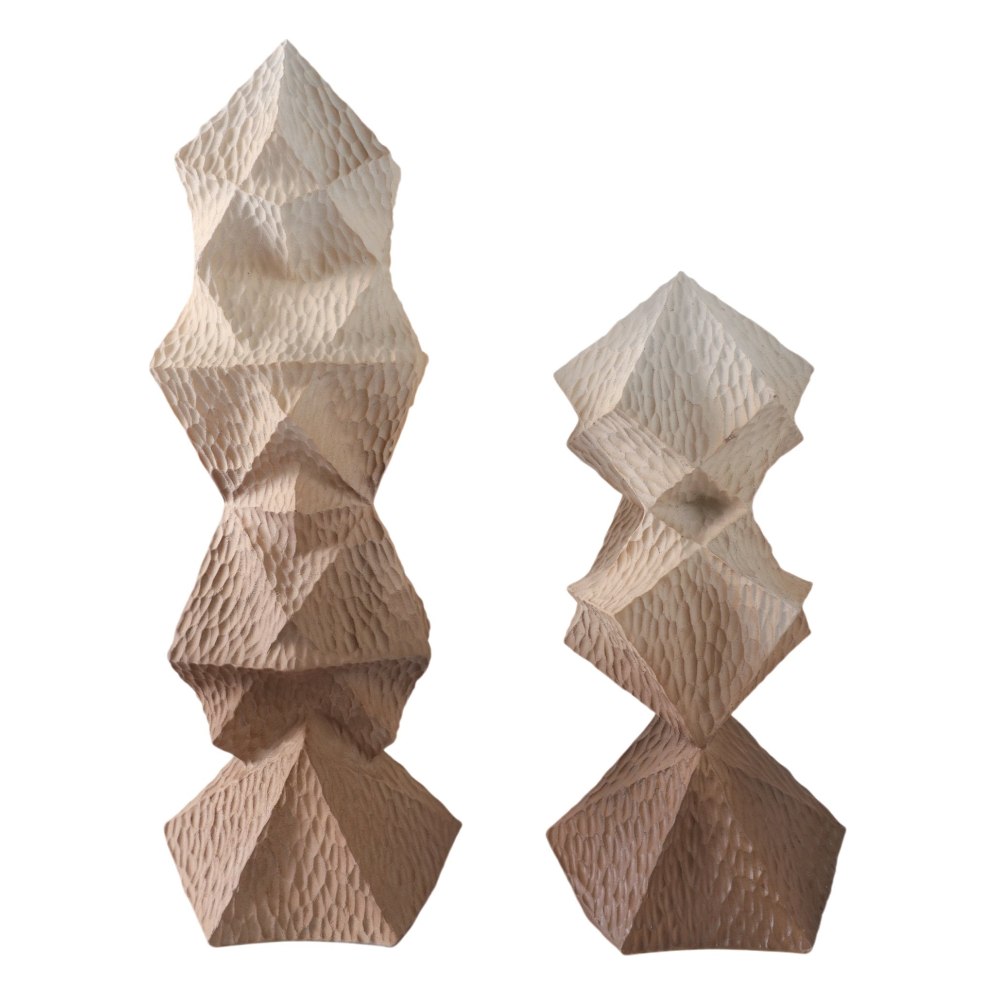 S/2 14/19" Kirby Abstract Ombre Statuary Table Decors| Sagebrook Home