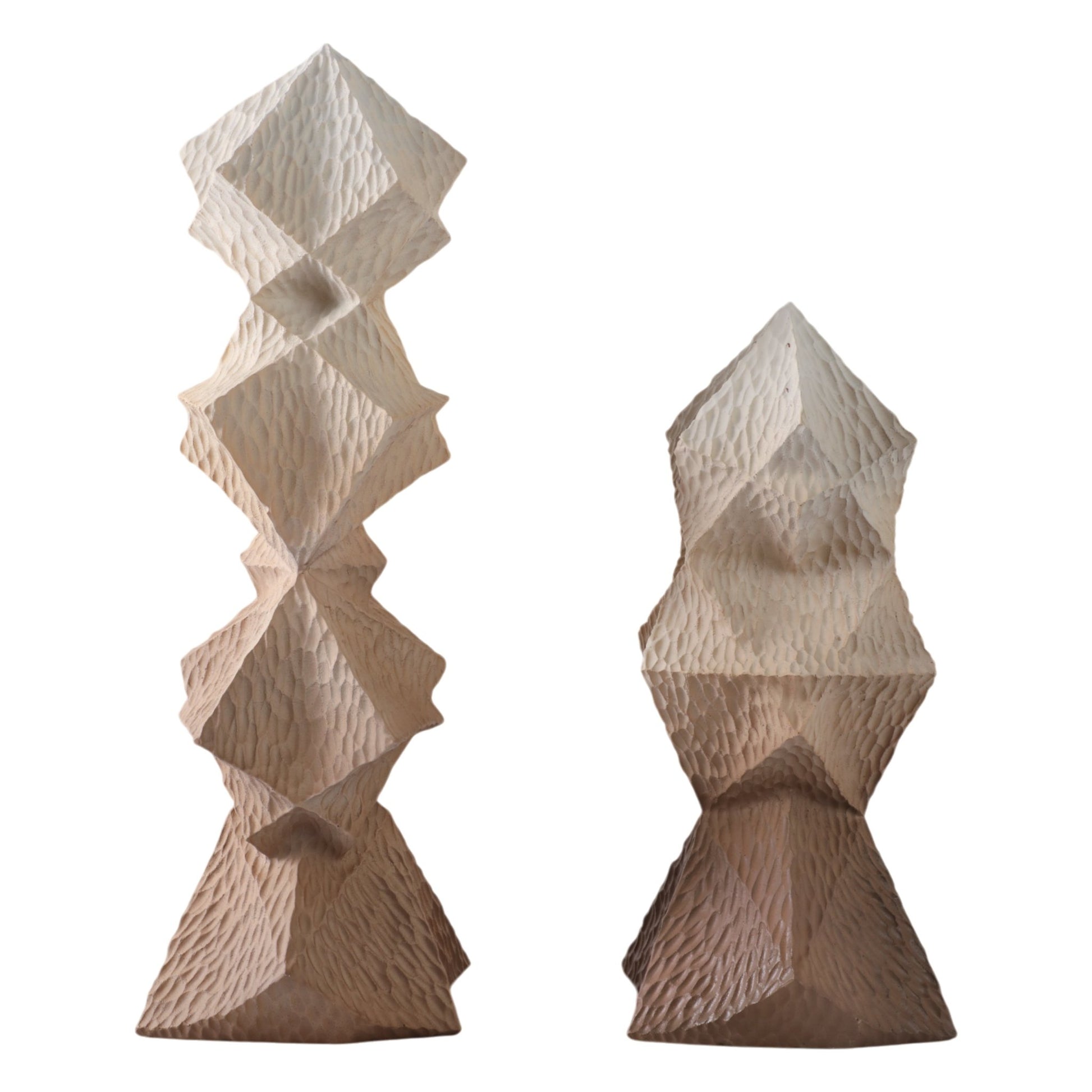 S/2 14/19" Kirby Abstract Ombre Statuary Table Decors| Sagebrook Home