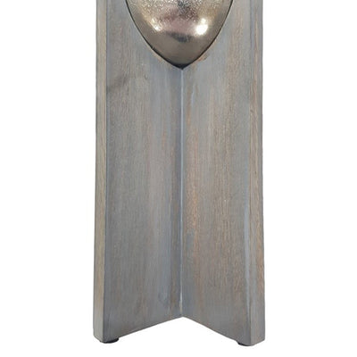 S/2 15/19" IDABEL WOOD CANDLE HOLDERS - Al Rugaib Furniture