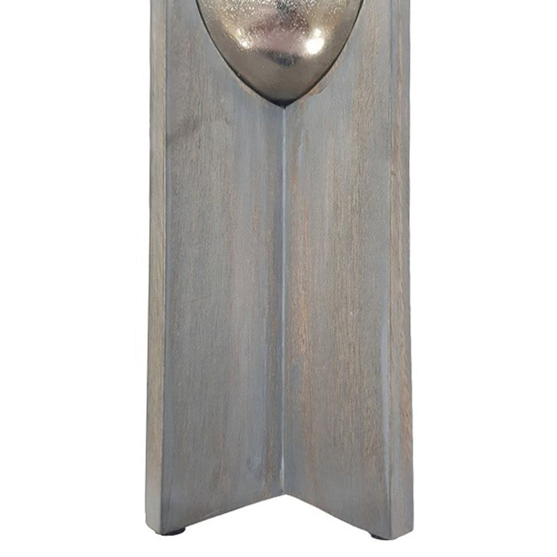 S/2 15/19" IDABEL WOOD CANDLE HOLDERS - Al Rugaib Furniture