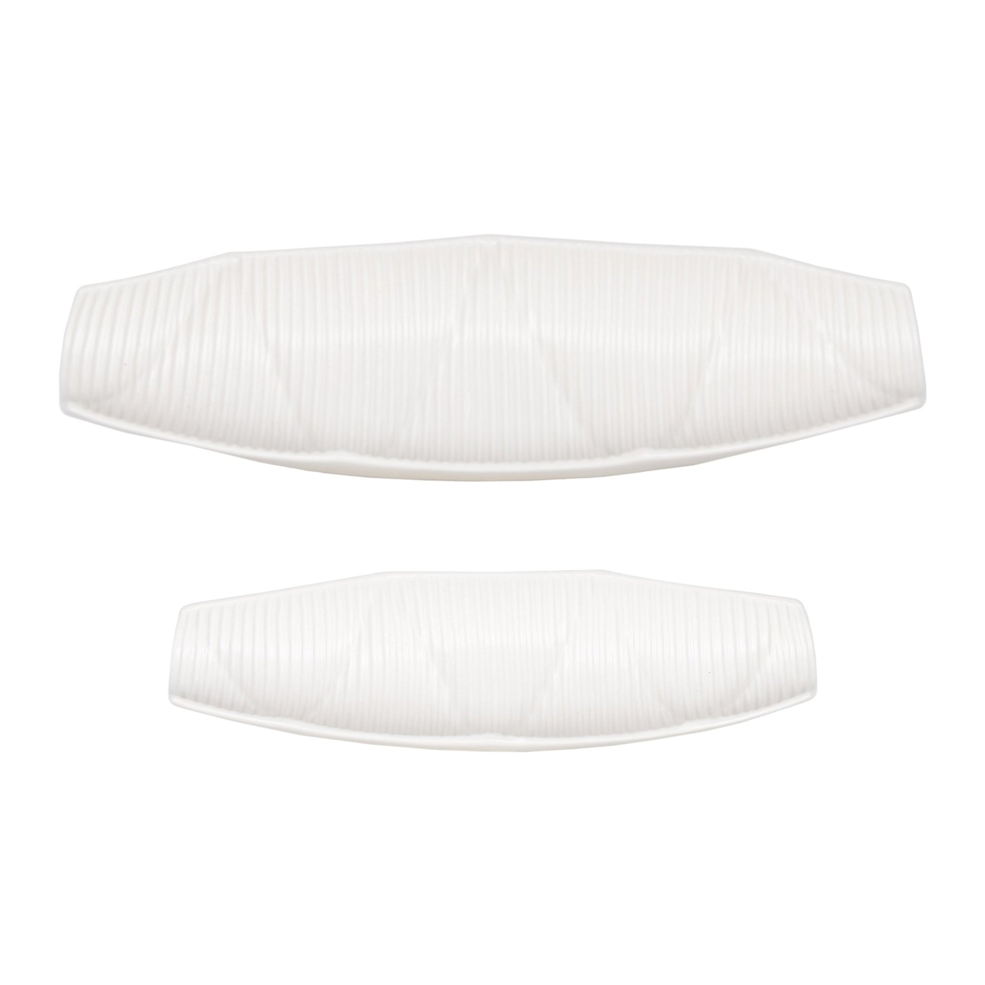 S/2 15/20" Salzburg White Bowls Table Decors| Sagebrook Home