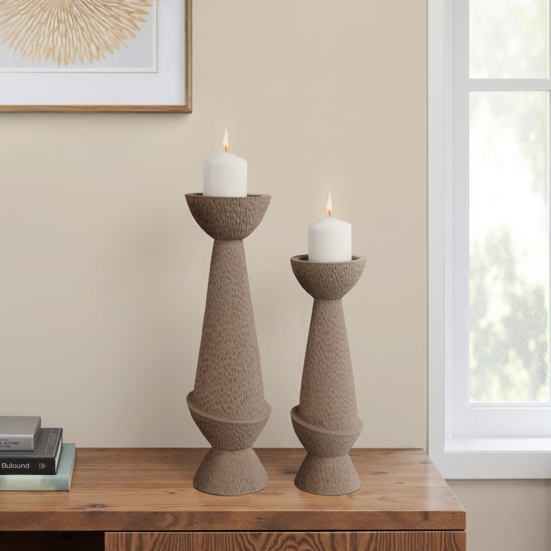 S/2 16/20" Herstal Candle Holders - Al Rugaib Furniture
