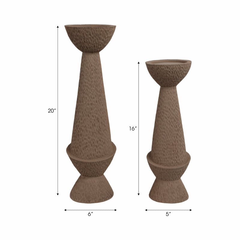 S/2 16/20" Herstal Candle Holders - Al Rugaib Furniture
