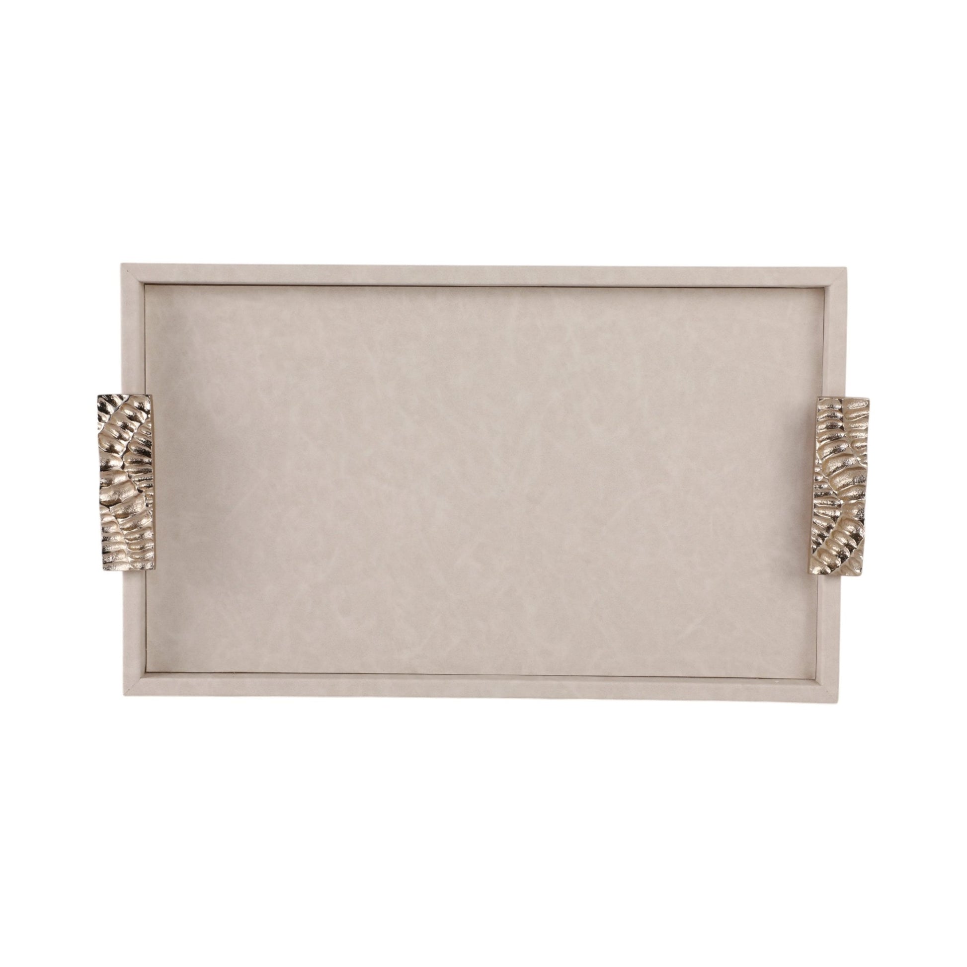 S/2 16/20" MARQUIS TRAYS WITH ALUMINIUM HARDWARE Table Decors| Sagebrook Home
