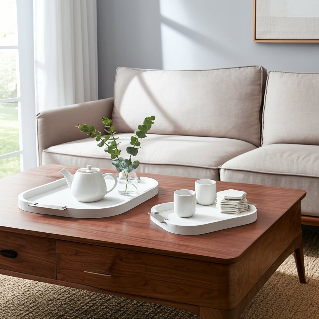 S/2 18/14" Colchester Wood Trays Table Decors| Sagebrook Home