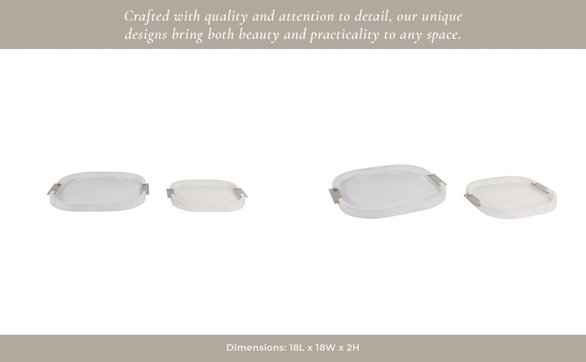 S/2 18/14" Colchester Wood Trays Table Decors| Sagebrook Home