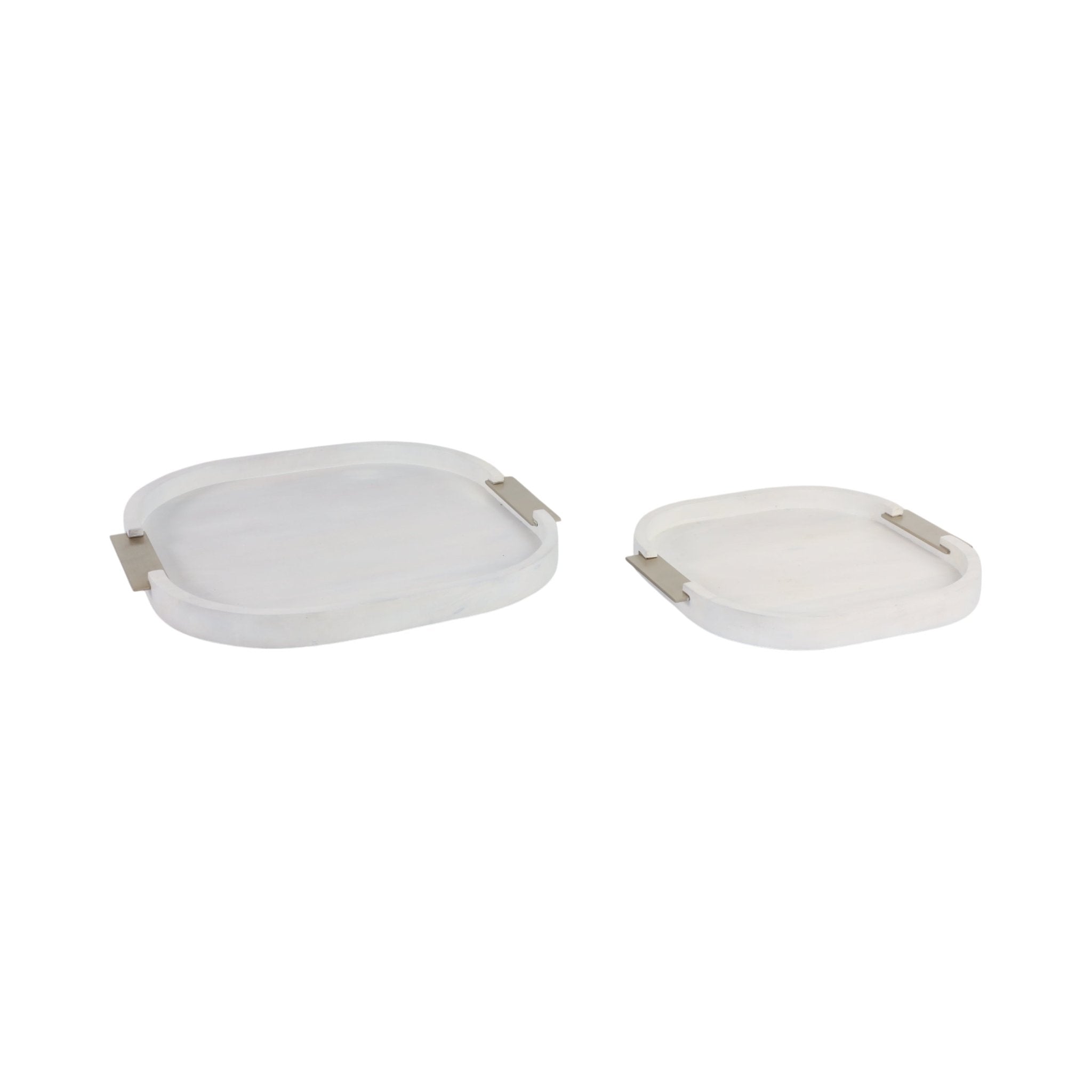 S/2 18/14" Colchester Wood Trays Table Decors| Sagebrook Home
