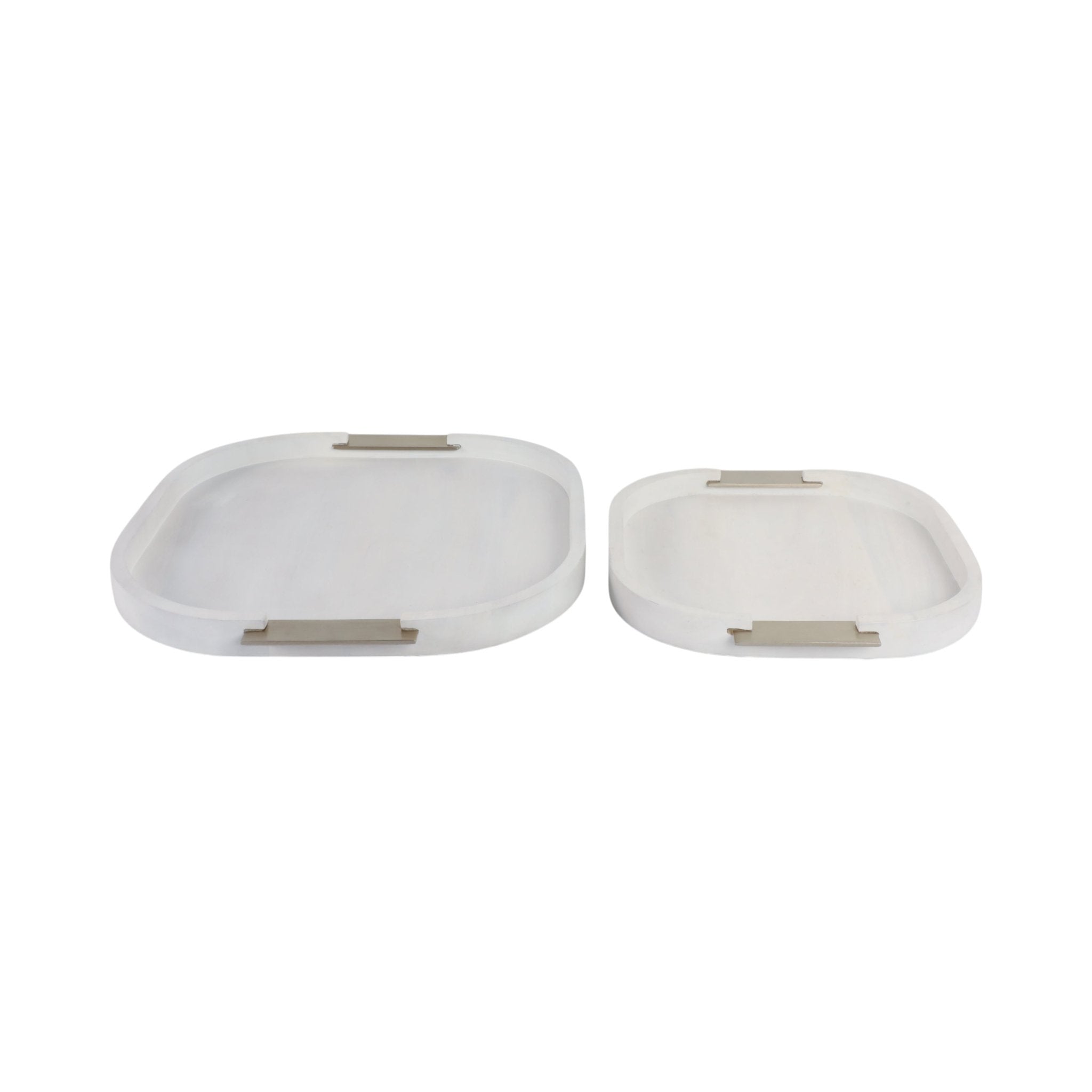 S/2 18/14" Colchester Wood Trays Table Decors| Sagebrook Home