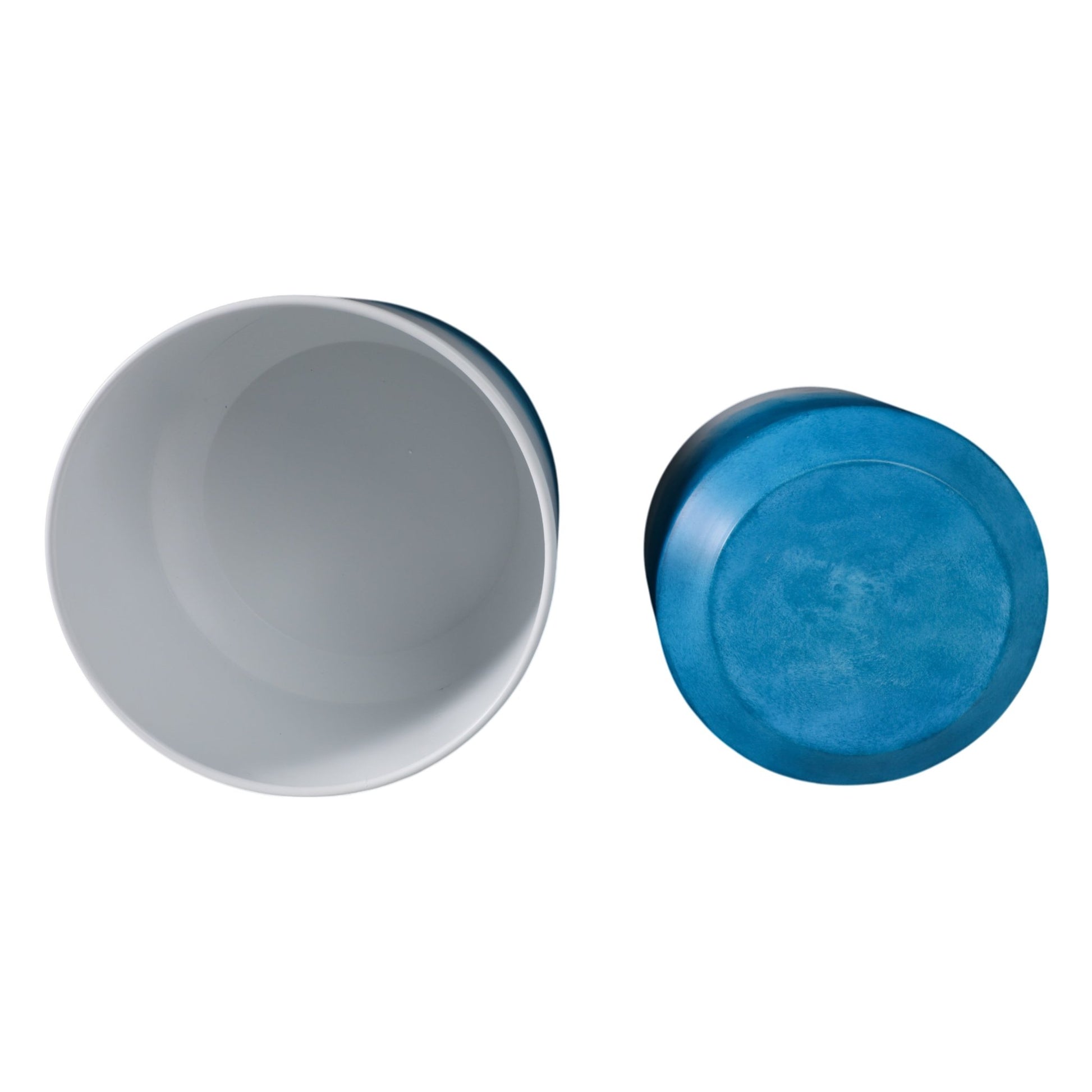 S/2 19/23" Ombre Metal Planters On Stands, Blue Kd Planter| Sagebrook Home