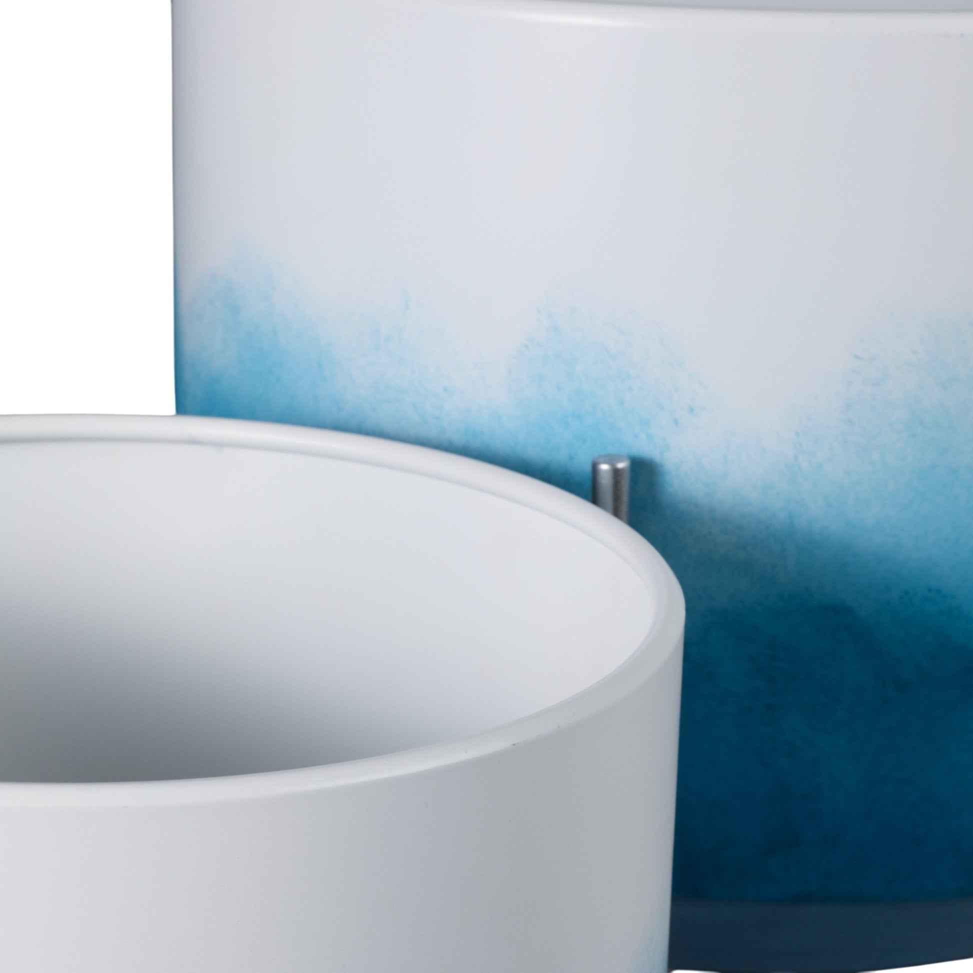 S/2 19/23" Ombre Metal Planters On Stands, Blue Kd Planter| Sagebrook Home