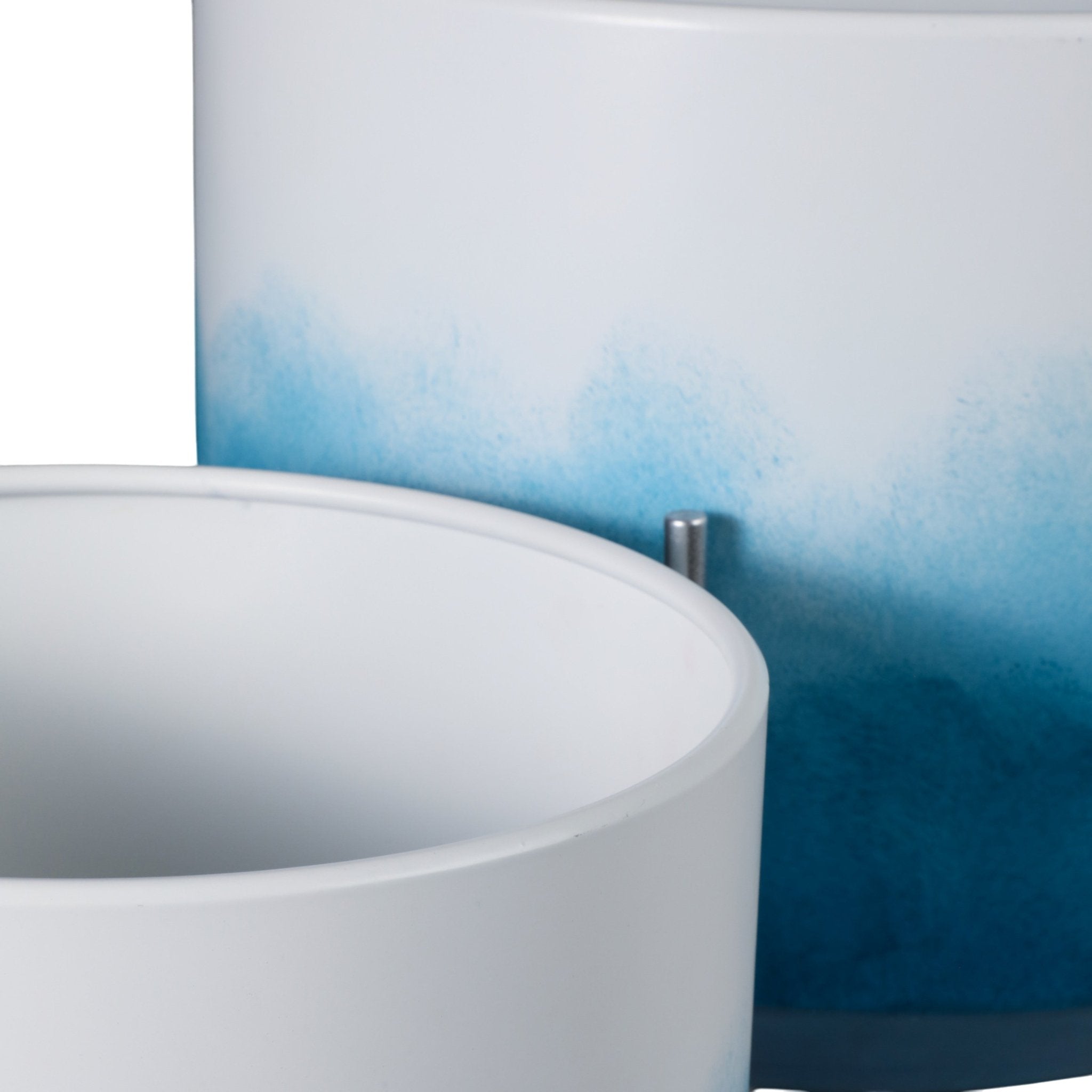 S/2 19/23" Ombre Metal Planters On Stands, Blue Kd Planter| Sagebrook Home