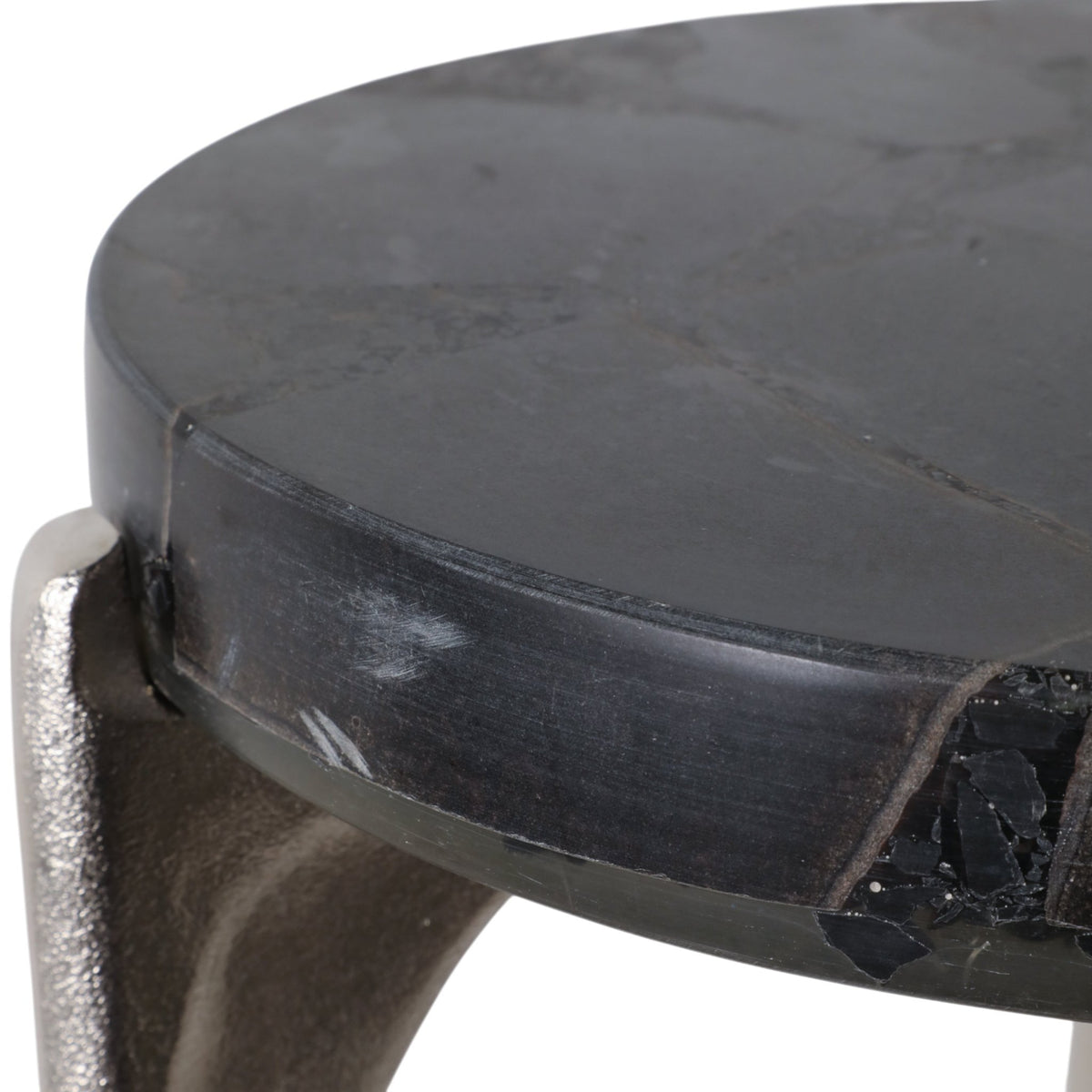 S/2 20/24" CANDO BLACK QUARTZ TOP ACCENT TABLE Accent & End Tables| Sagebrook Home